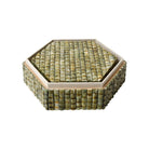 Currey and Company 1200-1124 Knepp Box Set of 2 in Green/Natural