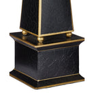 Currey and Company 1200-1129 Daphne Obelisk Set of 2 in Black/Gold