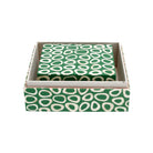 Currey and Company 1200-1133 Ovoid Box Set of 2 in Green/White