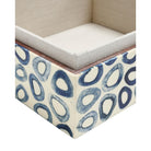Currey and Company 1200-1134 Ovoid Box Set of 2 in White/Blue