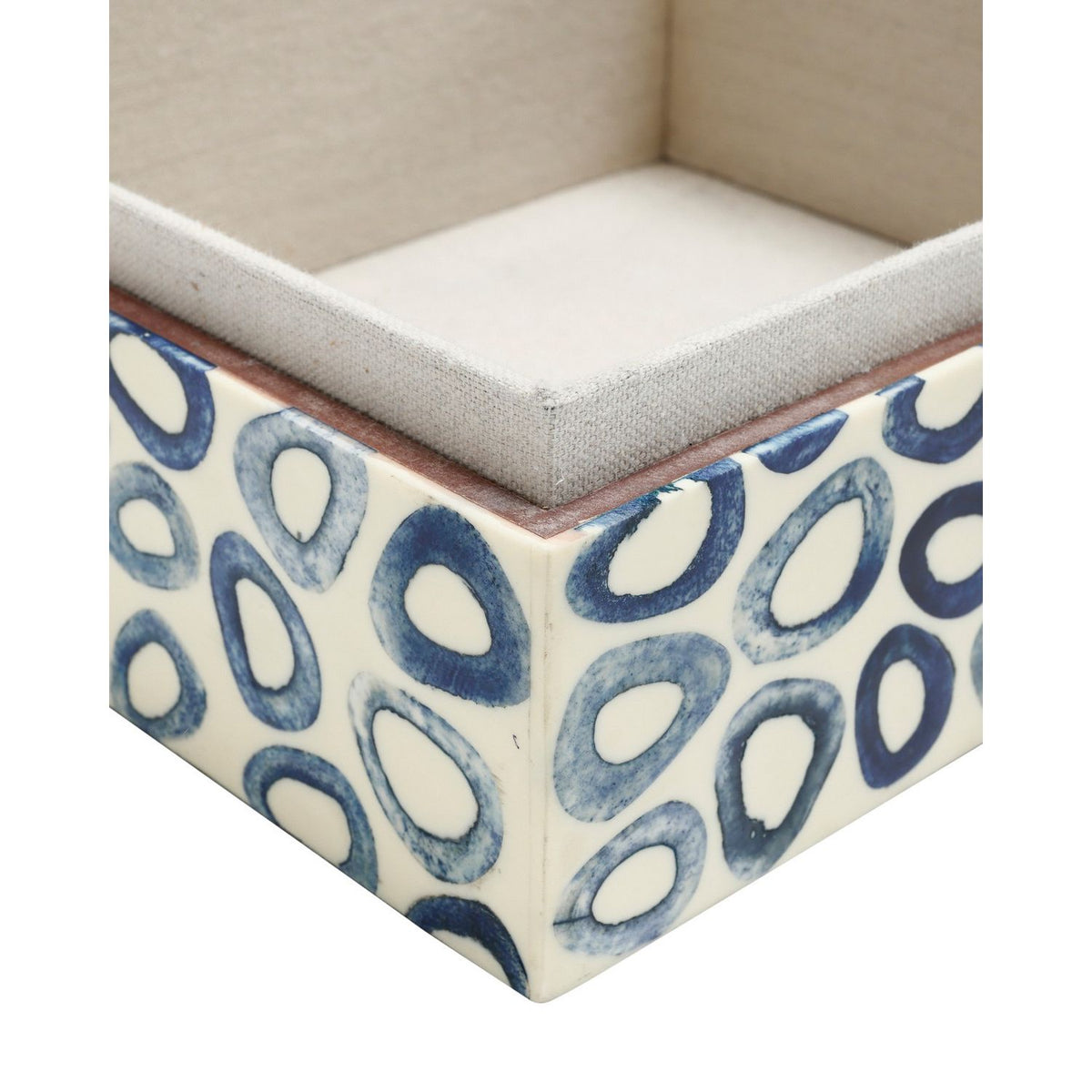 Currey and Company 1200-1134 Ovoid Box Set of 2 in White/Blue