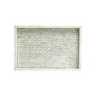 Currey and Company 1200-1138 Uroko Tray in Natural White
