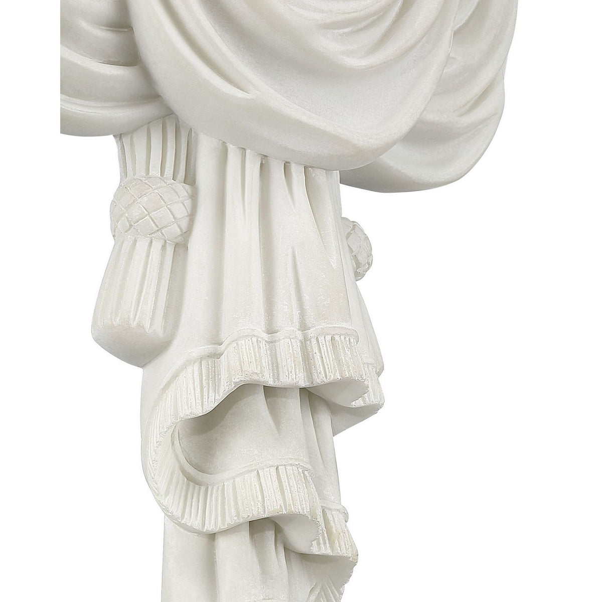 Currey and Company 1200-1154 Chiton Wall Shelf in Antique Off-White