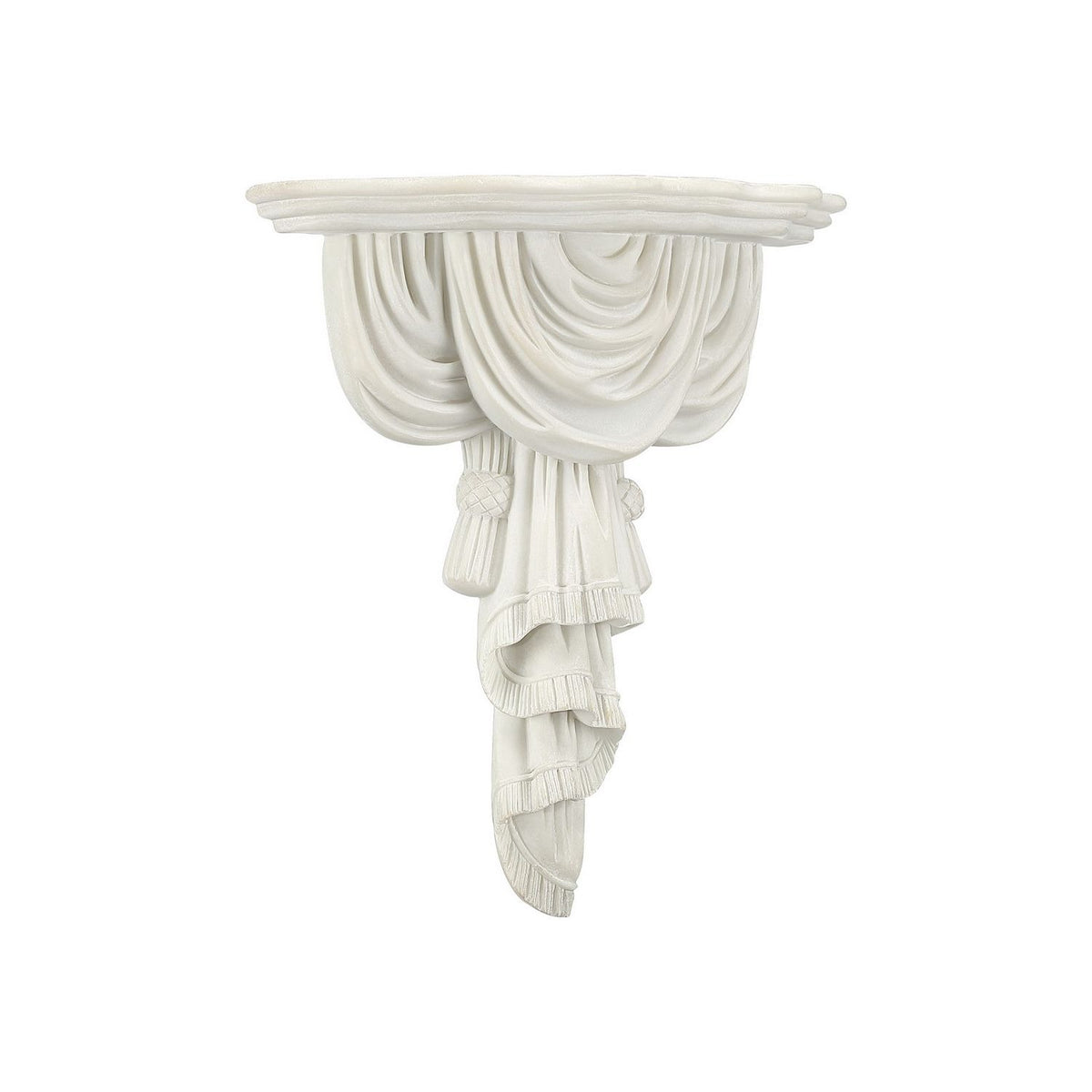 Currey and Company 1200-1154 Chiton Wall Shelf in Antique Off-White