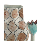 Currey and Company 1200-1162 Tuliette Vase in Blue/Off-White/Pink/Black