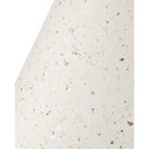 Currey and Company 2000-0055 Pendurado Terrazzo C Table in Ivory Terrazzo