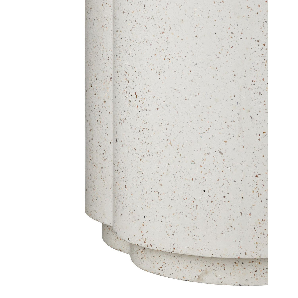 Currey and Company 2200-0070 Smerlato Terrazzo Planter in Ivory Terrazzo