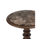 Currey and Company 3000-0337 Steppe Accent Table in Dark Brown/Natural