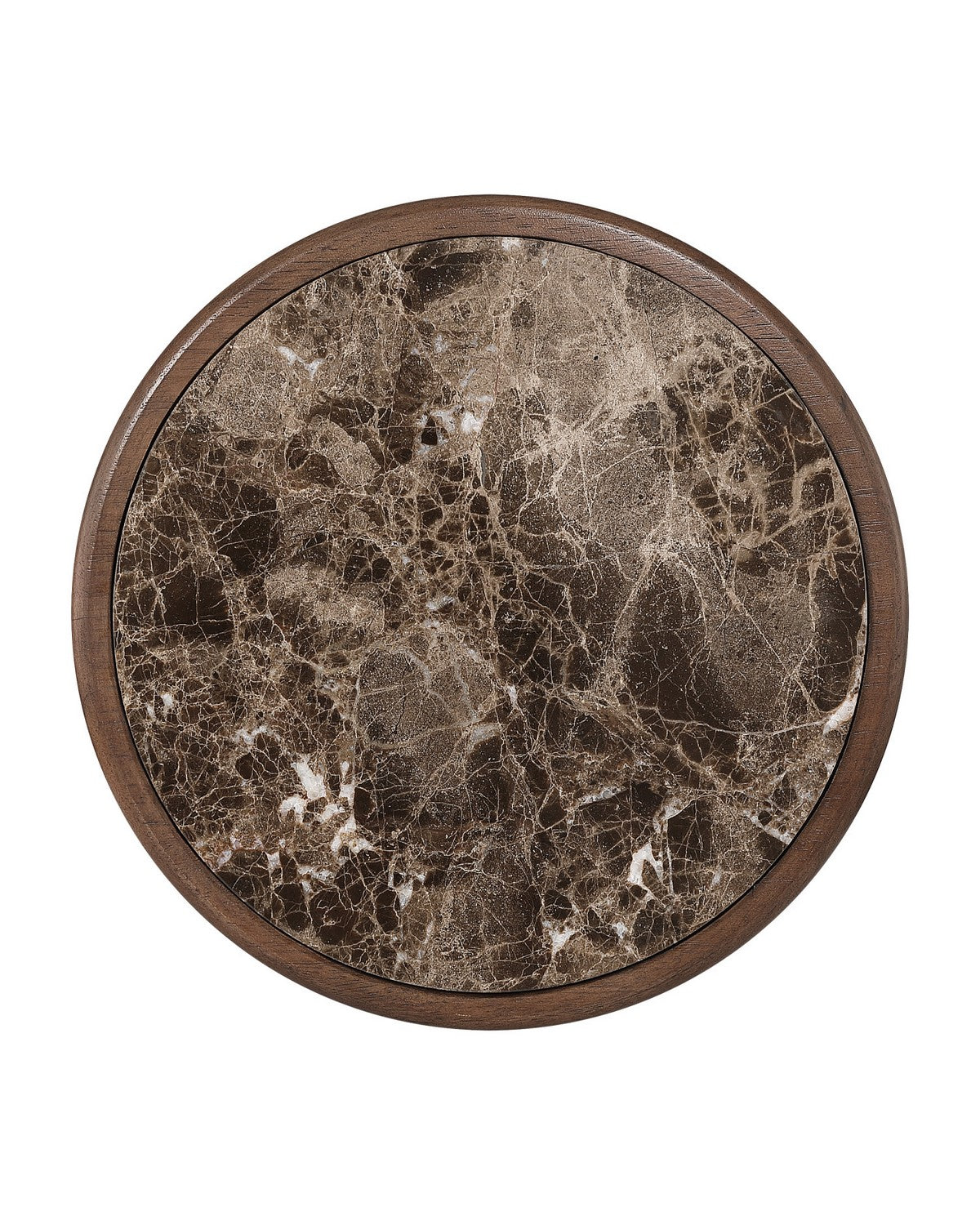 Currey and Company 3000-0337 Steppe Accent Table in Dark Brown/Natural