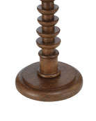 Currey and Company 3000-0337 Steppe Accent Table in Dark Brown/Natural