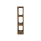 Currey and Company 4000-0261 Scaffale Etagere in Smoke Gold/Smoke