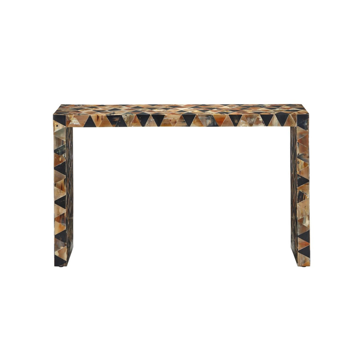 Currey and Company 4000-0267 Brewster Console Table in Natural Brown & Black