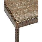 Currey and Company 4000-0274 Ampleur Accent Table in Rustic Bronze/Natural