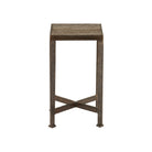 Currey and Company 4000-0274 Ampleur Accent Table in Rustic Bronze/Natural