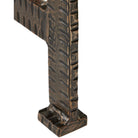 Currey and Company 4000-0274 Ampleur Accent Table in Rustic Bronze/Natural