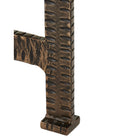 Currey and Company 4000-0275 Ampleur Side Table in Rustic Bronze/Natural
