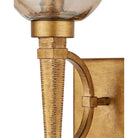 Currey and Company 5000-0309 Glistero Wall Sconce in Copper Gold Luster/Mustard Gold