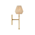 Currey and Company 5000-0316 Francie Wall Sconce in Antique Gold Leaf/Natural