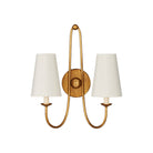 Currey and Company 5000-0318 Brayden Double-Light Wall Sconce in Antique Gold Leaf