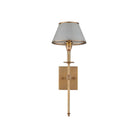 Currey and Company 5500-0066 Ronaldo Outdoor Wall Sconce in Antique Brass/Frosted