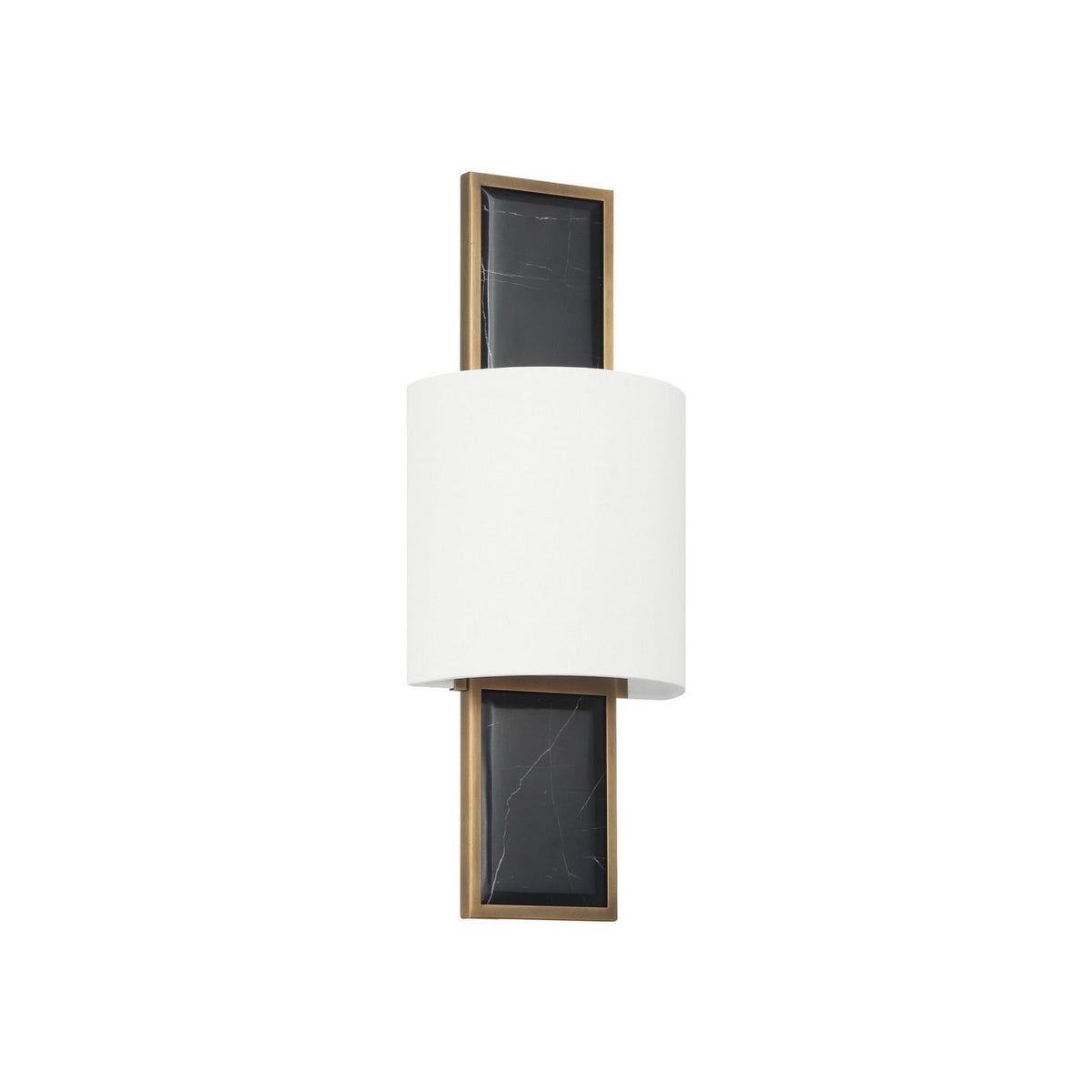 Currey and Company 5900-0062 Lowesdale Wall Sconce in Black/Brass