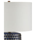 Currey and Company 6000-1079 Lunares Table Lamp in Dark Blue Reactive