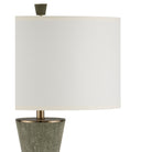 Currey and Company 6000-1084 Galuchat Table Lamp in Green Faux Shagreen/Brass