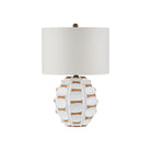 Currey and Company 6000-1089 Betel Nut Table Lamp in White