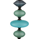 Currey and Company 6000-1093 Nereid Table Lamp in Blue/Metallic Black
