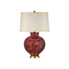 Currey and Company 6000-1106 Lutz Table Lamp in Dark Red/Gold