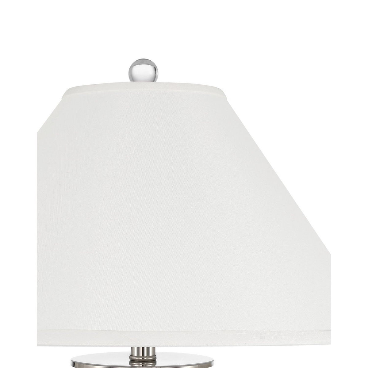 Currey and Company 6000-1109 Crystalline Table Lamp in Off-White/Clear