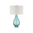 Currey and Company 6000-1121 Mavi Table Lamp in Light Blue-Green/Clear