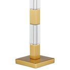 Currey and Company 6000-1125 Toshiro Table Lamp in Clear/Satin Brass