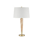 Currey and Company 6000-1128 Battus Table Lamp in Natural/Satin Brass