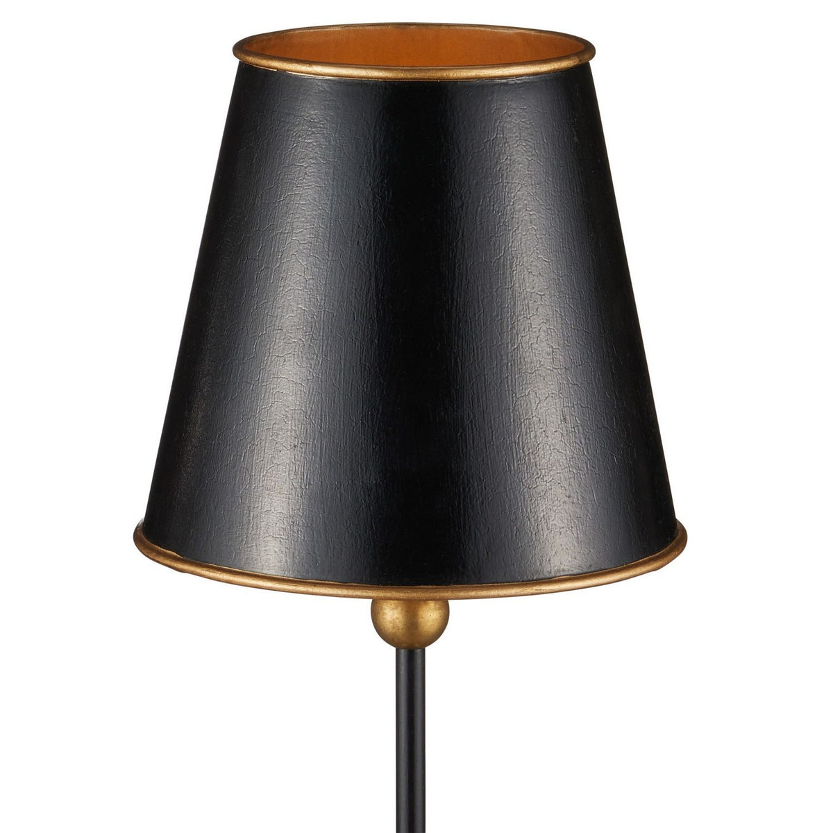 Currey and Company 6700-0036 Daphne Cordless Table Lamp in Black/Gold