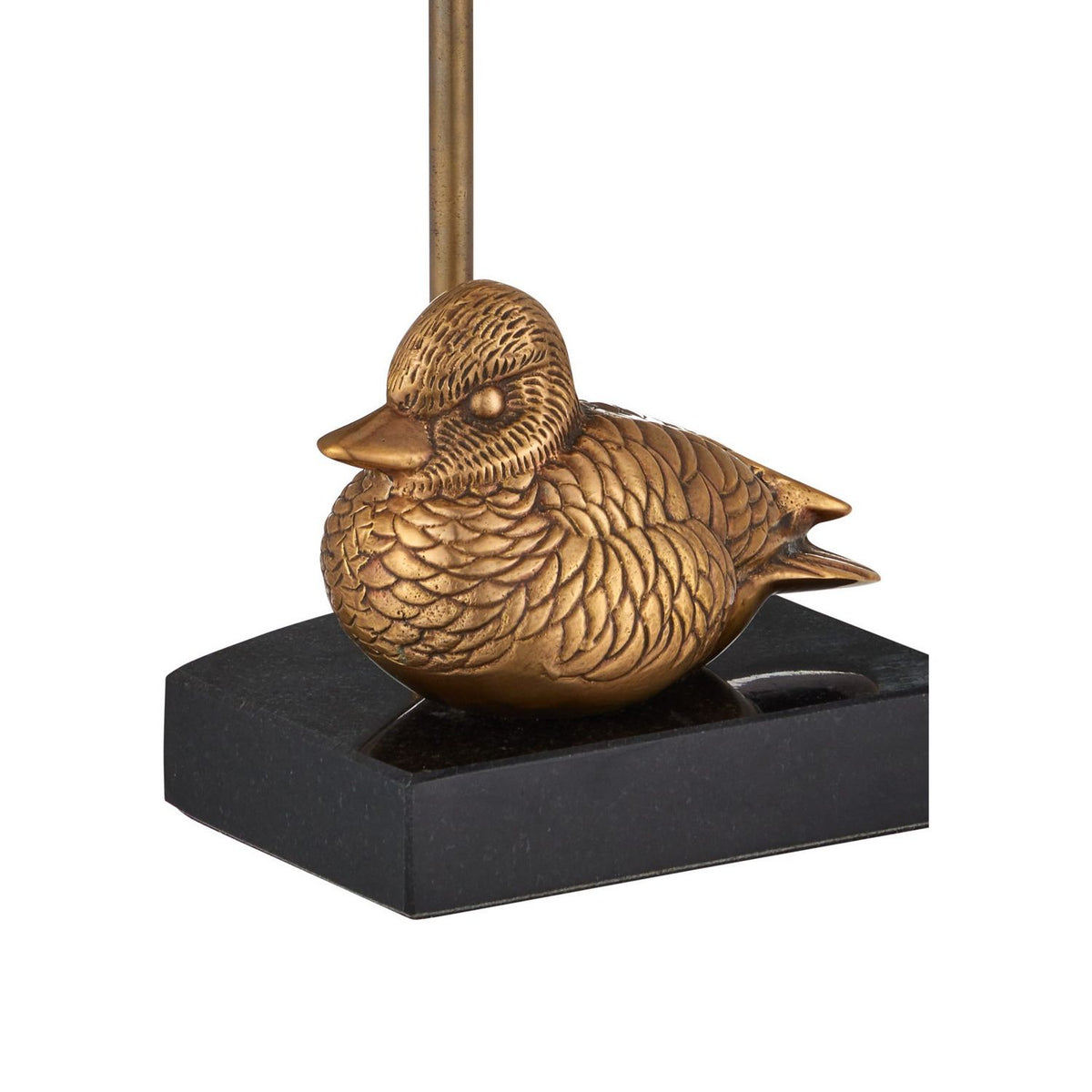 Currey and Company 6700-0038 Migratory Cordless Table Lamp in Vintage Brass/Black