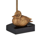 Currey and Company 6700-0038 Migratory Cordless Table Lamp in Vintage Brass/Black