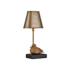 Currey and Company 6700-0038 Migratory Cordless Table Lamp in Vintage Brass/Black