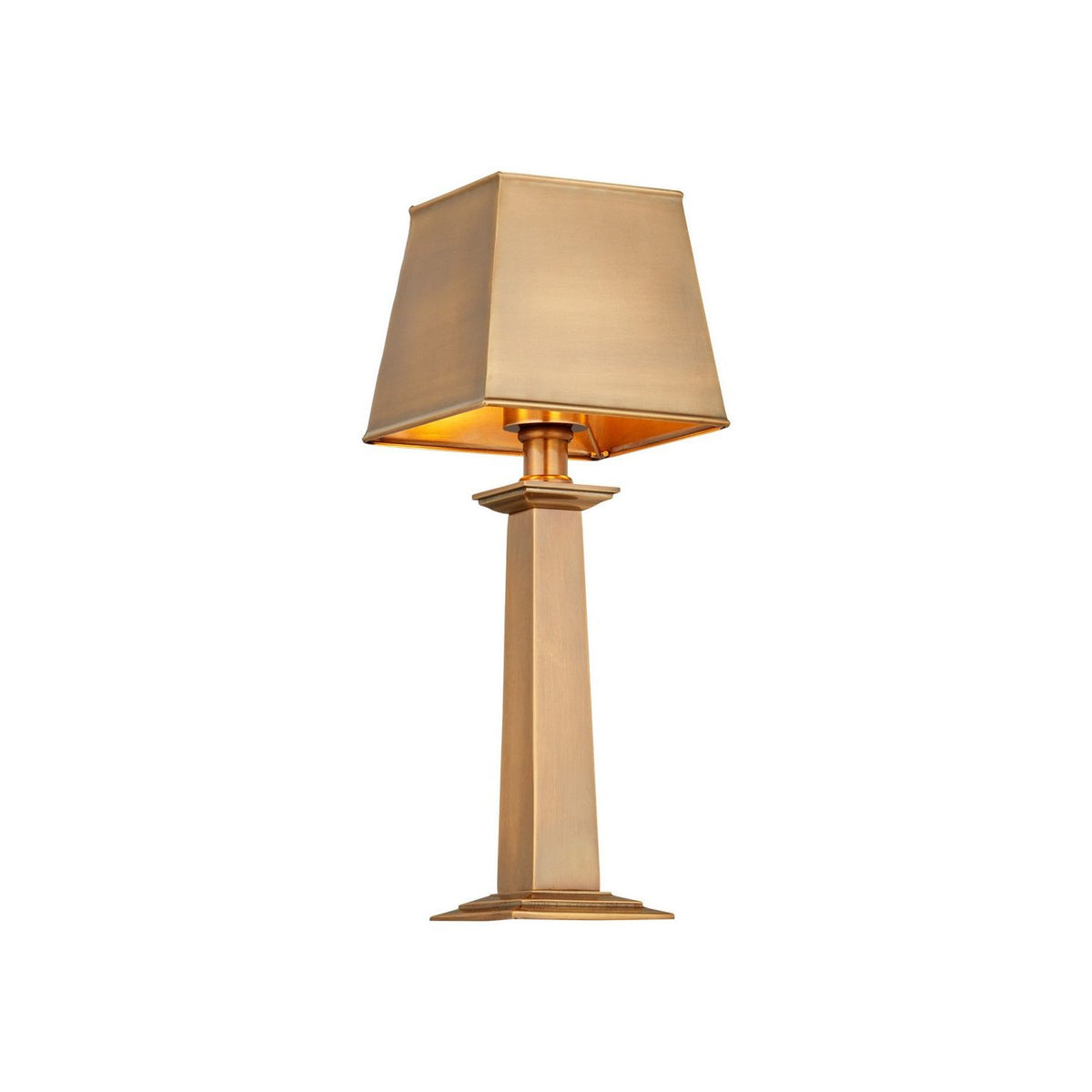 Currey and Company 6700-0039 Wander Cordless Table Lamp in Antique Brass