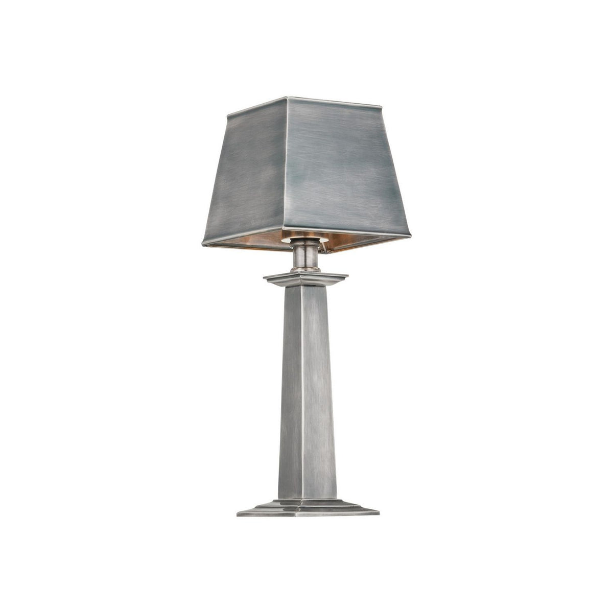 Currey and Company 6700-0040 Wander Cordless Table Lamp in Antique Silver