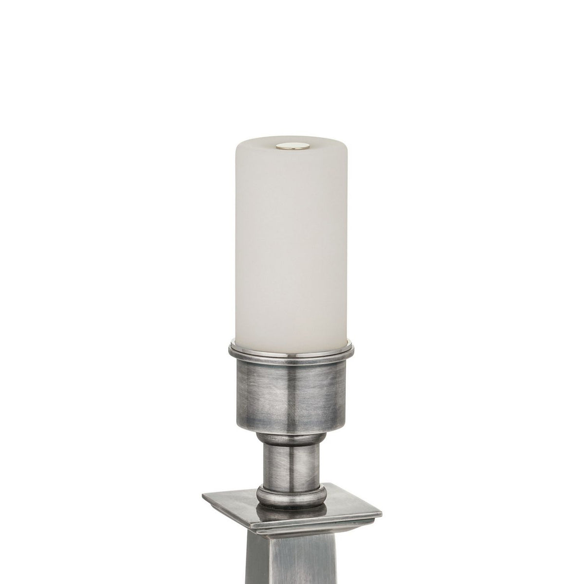 Currey and Company 6700-0040 Wander Cordless Table Lamp in Antique Silver