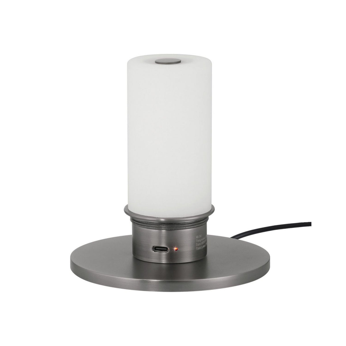 Currey and Company 6700-0040 Wander Cordless Table Lamp in Antique Silver