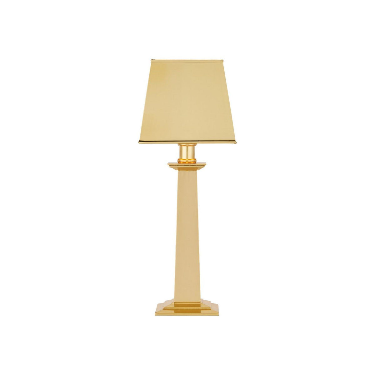 Currey and Company 6700-0041 Wander Cordless Table Lamp in Polished Brass