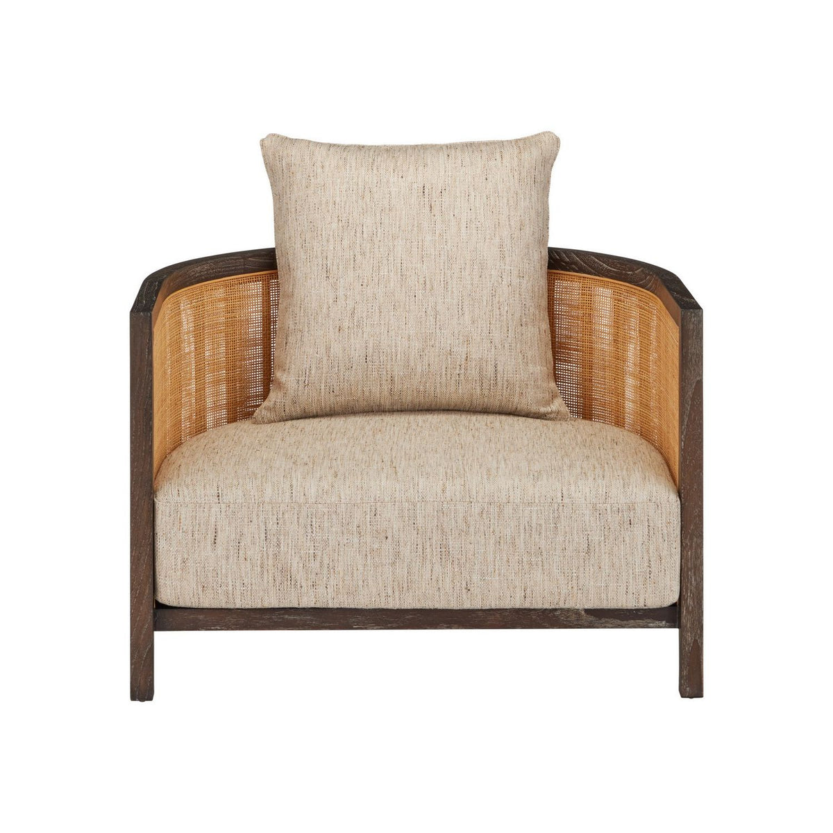 Currey and Company 7000-1122 Celebes Chair in Autumn Toast/Natural