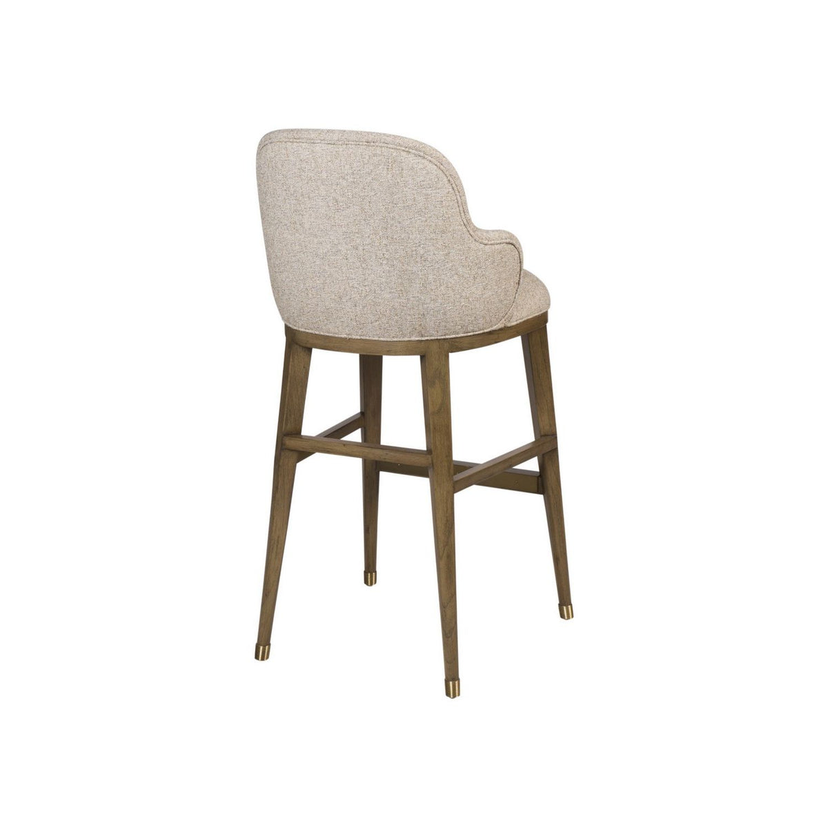 Currey and Company 7000-1142 Vario Bar Stool in Chanterelle/Satin Brass