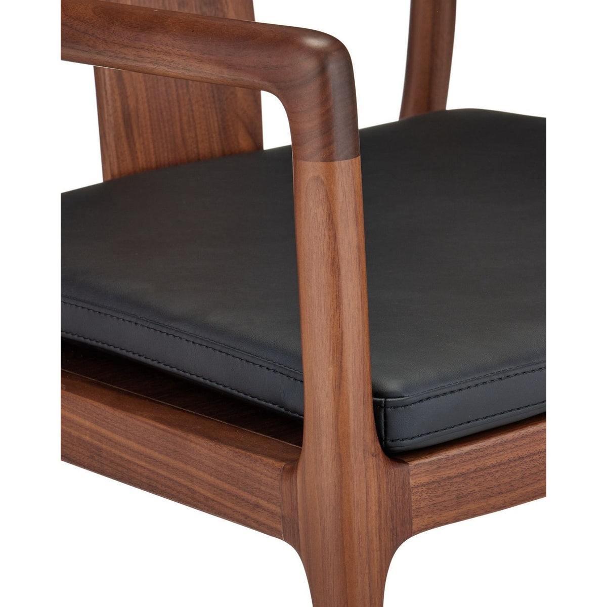 Currey and Company 7000-1242 Ming Wedding Armchair in Natural/Black