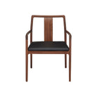 Currey and Company 7000-1242 Ming Wedding Armchair in Natural/Black