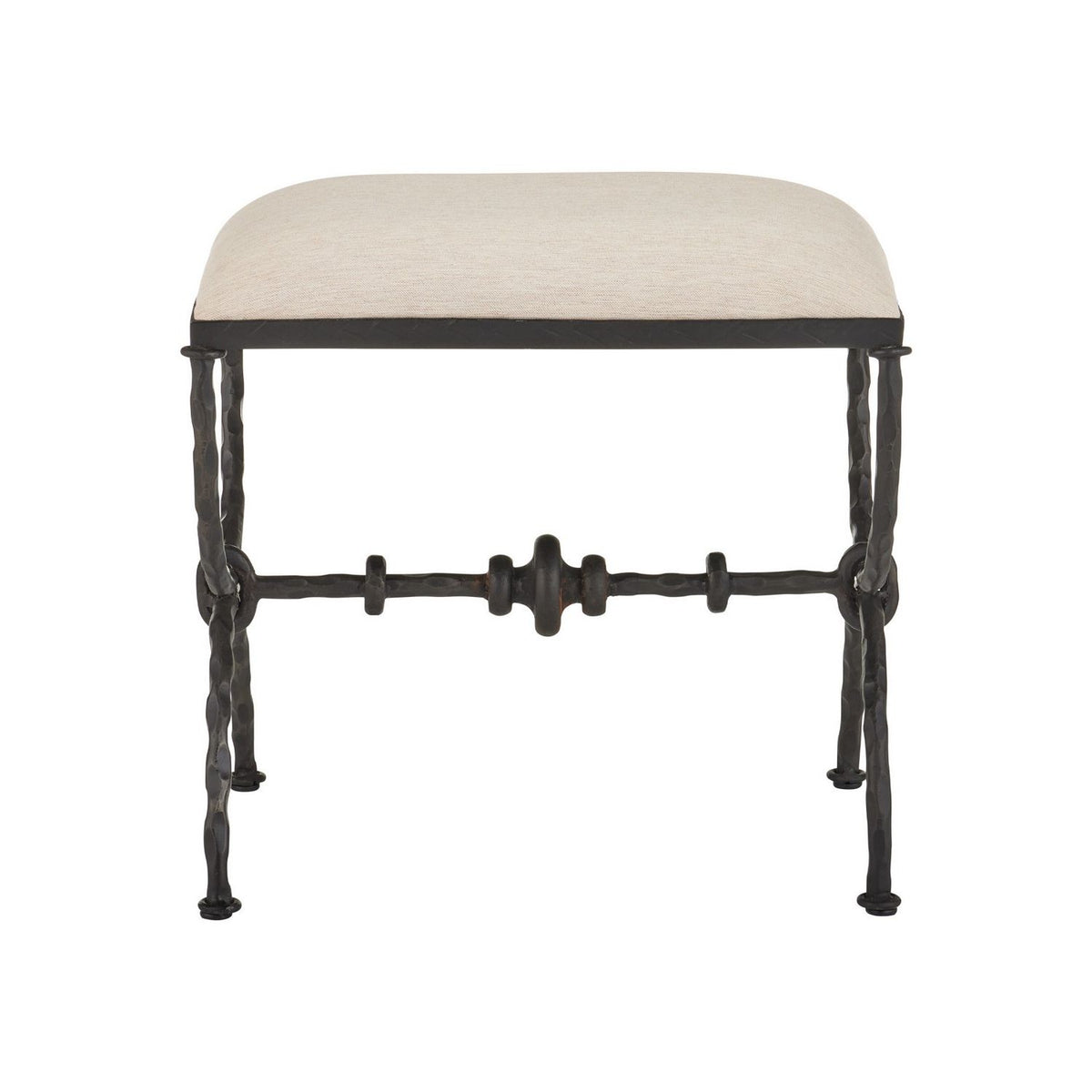 Currey and Company 7000-1252 Agora Ottoman in Bronze
