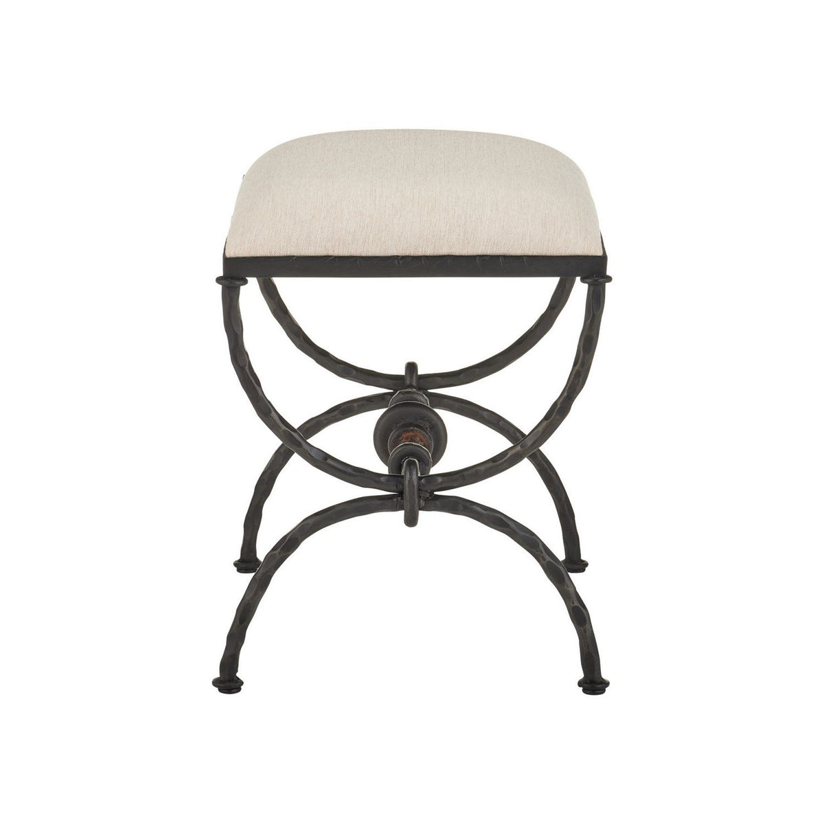 Currey and Company 7000-1252 Agora Ottoman in Bronze