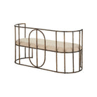 Currey and Company 7000-1292 Euclid Settee in Antique Bronze